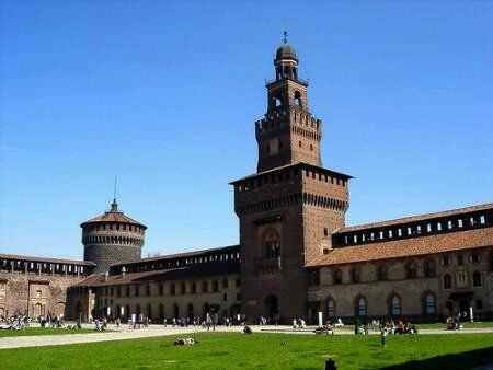milan Le château Sforza et son jardin